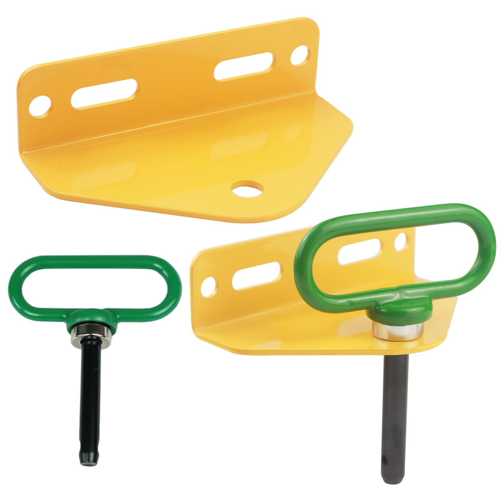 Strapazierfähige Universal-Nulldreh-Mäher-Anhängerkupplung mit Schrauben und starkem Magnet-Anhängertorstift, 1,27 cm (1/2 Zoll), Gelb von Adorish