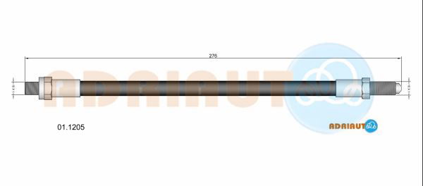 Bremsschlauch Hinterachse Adriauto 01.1205 von Adriauto