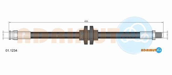 Bremsschlauch Hinterachse Adriauto 01.1234 von Adriauto