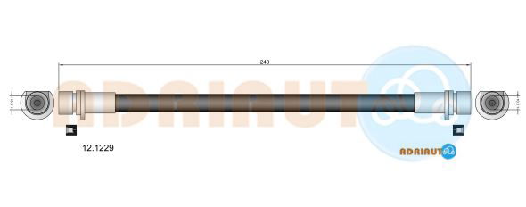 Bremsschlauch Hinterachse Adriauto 12.1229 von Adriauto