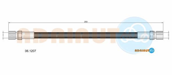 Bremsschlauch Hinterachse rechts Adriauto 06.1207 von Adriauto