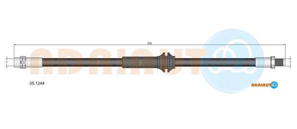 Bremsschlauch Vorderachse Adriauto 05.1244 von Adriauto