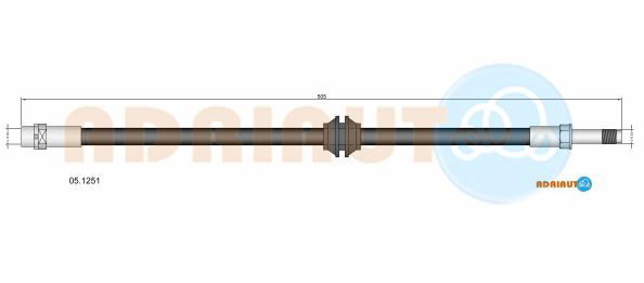 Bremsschlauch Vorderachse Adriauto 05.1251 von Adriauto