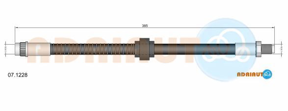 Bremsschlauch Vorderachse Adriauto 07.1228 von Adriauto