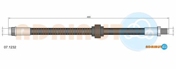 Bremsschlauch Vorderachse Adriauto 07.1232 von Adriauto