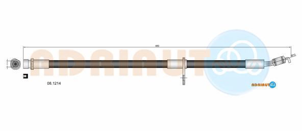Bremsschlauch Vorderachse Adriauto 08.1214 von Adriauto