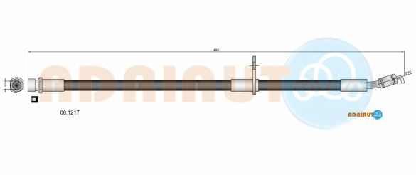 Bremsschlauch Vorderachse Adriauto 08.1217 von Adriauto