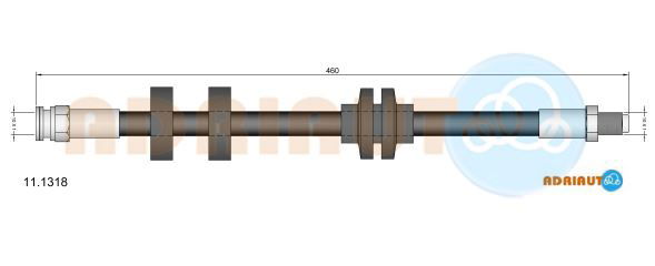 Bremsschlauch Vorderachse Adriauto 11.1318 von Adriauto