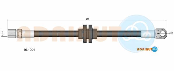 Bremsschlauch Vorderachse Adriauto 19.1204 von Adriauto