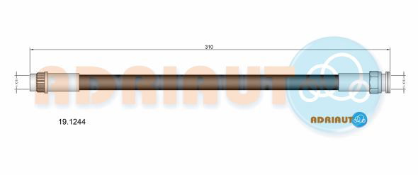 Bremsschlauch Vorderachse Adriauto 19.1244 von Adriauto