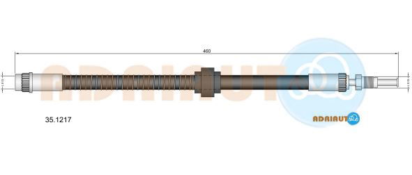 Bremsschlauch Vorderachse Adriauto 35.1217 von Adriauto