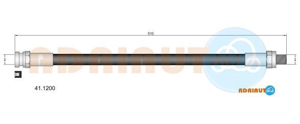 Bremsschlauch Vorderachse Adriauto 41.1200 von Adriauto