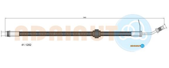 Bremsschlauch Vorderachse Adriauto 41.1282 von Adriauto