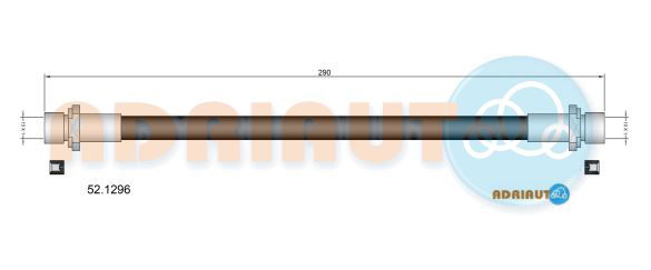 Bremsschlauch Vorderachse Adriauto 52.1296 von Adriauto