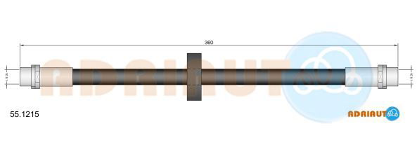 Bremsschlauch Vorderachse Adriauto 55.1215 von Adriauto