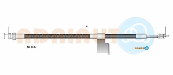 Bremsschlauch Vorderachse links Adriauto 10.1244 von Adriauto