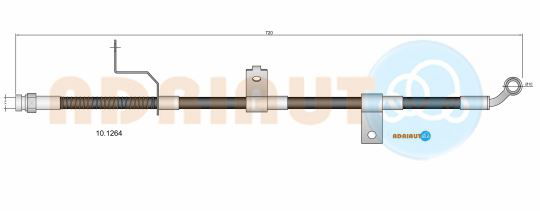 Bremsschlauch Vorderachse links Adriauto 10.1264 von Adriauto