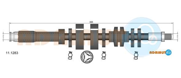 Bremsschlauch Vorderachse links Adriauto 11.1283 von Adriauto