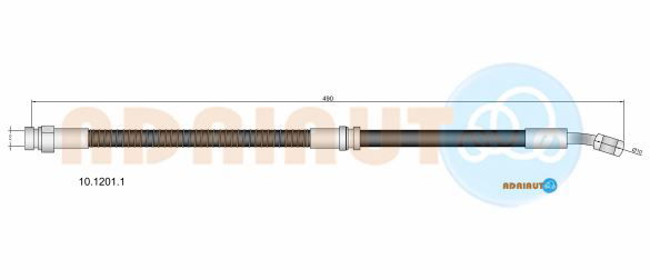 Bremsschlauch Vorderachse rechts Adriauto 10.1201.1 von Adriauto