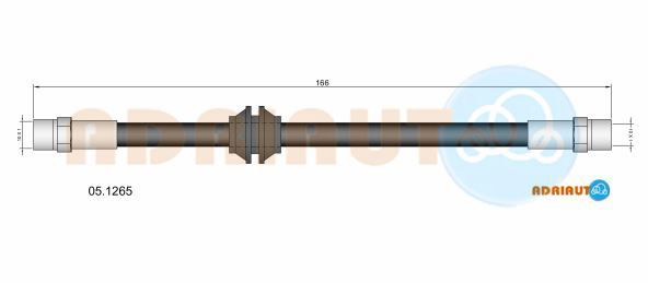 Bremsschlauch mitte Adriauto 05.1265 von Adriauto