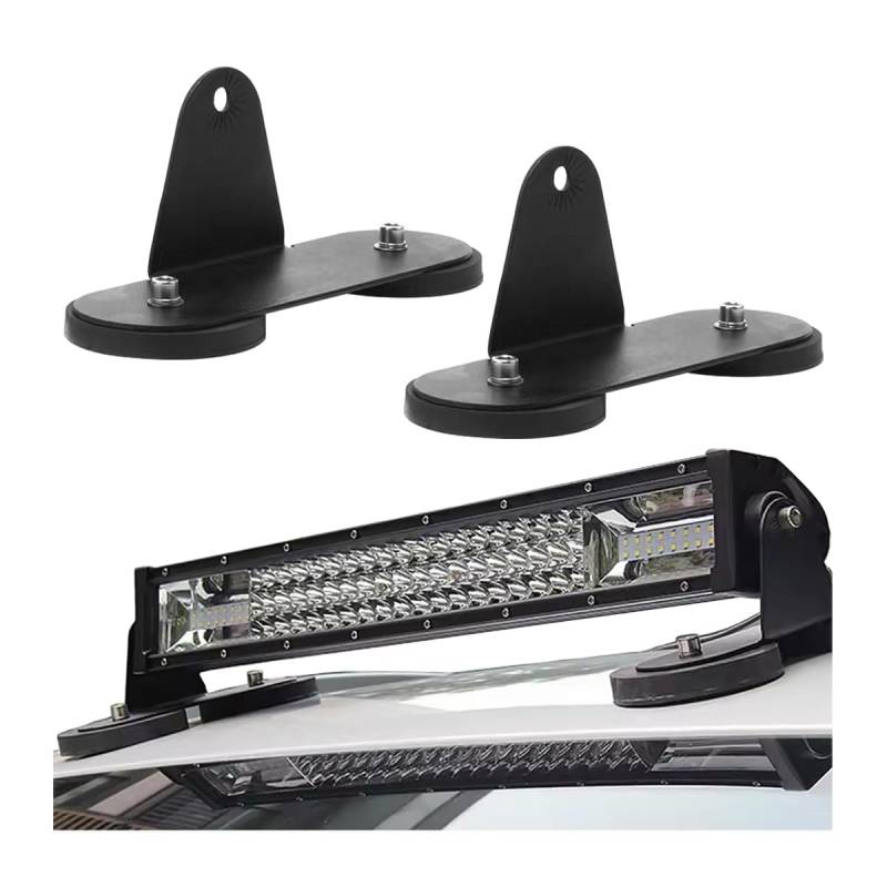 Adunsiaoto 2 Stück Magnetfuß LED Zusatzscheinwerfer Montagehalterungen, Universal LED Arbeitsscheinwerfer Lichtleiste Halterung, Magnethalterung Lightbar, Auto Magnet Lightbar Halterung Universal von Adunsiaoto