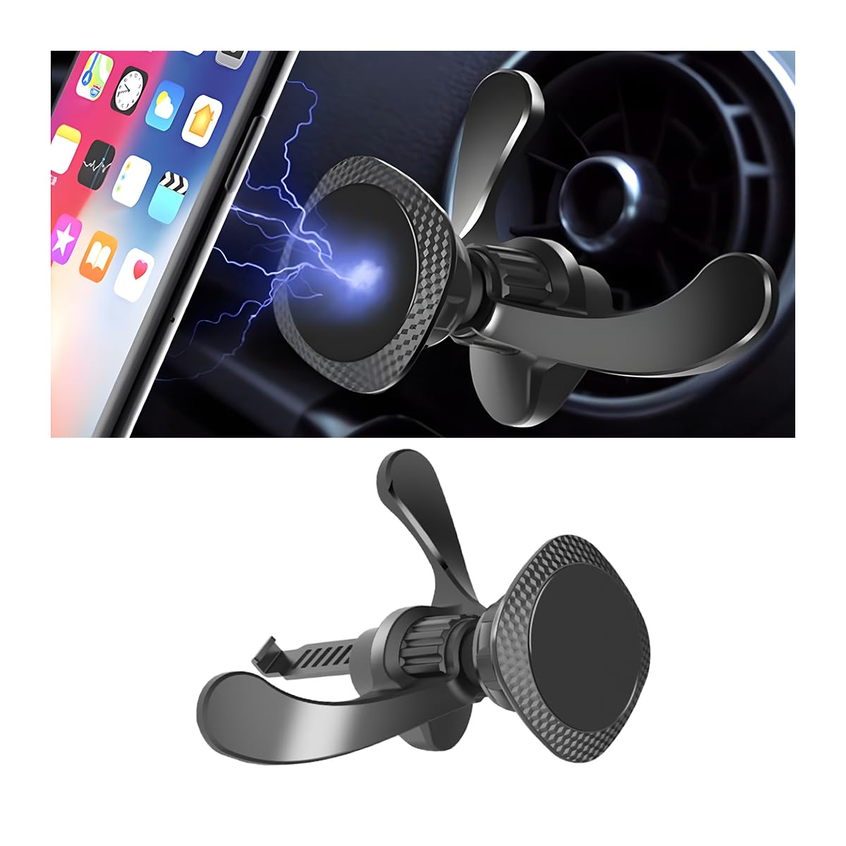 Adunsiaoto Magnethalter Handy Auto Handyhalterung, Handyhalterung Kompatibel, Handy Halter Phone Holder, Auto-Handy-Dreieckhalter Mit Magnet, Magnethalter Handy Auto, Auto-Telefonhalter-Magnet von Adunsiaoto