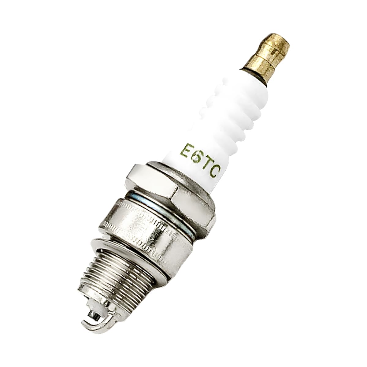 Adunsiaoto Spark Plug Zündkerze, Ersatz Zündkerze, Universelle Zündkerze, Selbstzündkerze Zündkerzes E6tc, Zündkerzes Solides Terminal Ersetzen, Zündkerzes Für Atv Moped Scooter Go Kart Pocket Bike von Adunsiaoto