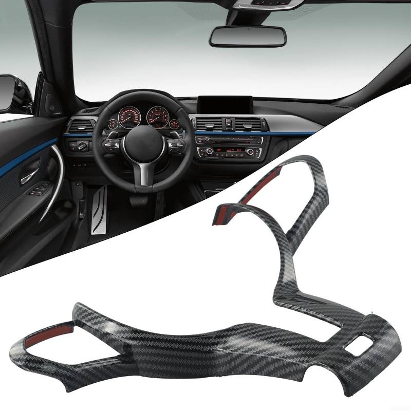 Advokingtap Carbon-Lenkradabdeckung für BMW F Chassis F22 F30 F32 F10 F12 F15, hochwertiges Material, perfekte Passform, luxuriöser Look (Typ B) von Advokingtap