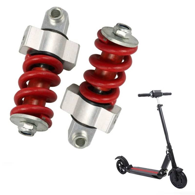 Advokingtap Hinterrad-Stoßdämpferfeder für KUGOO Scooter, 8 cm, schwarzer Stahl, Ersatzteil für 20,3 cm Elektro-Scooter, einfache Installation von Advokingtap