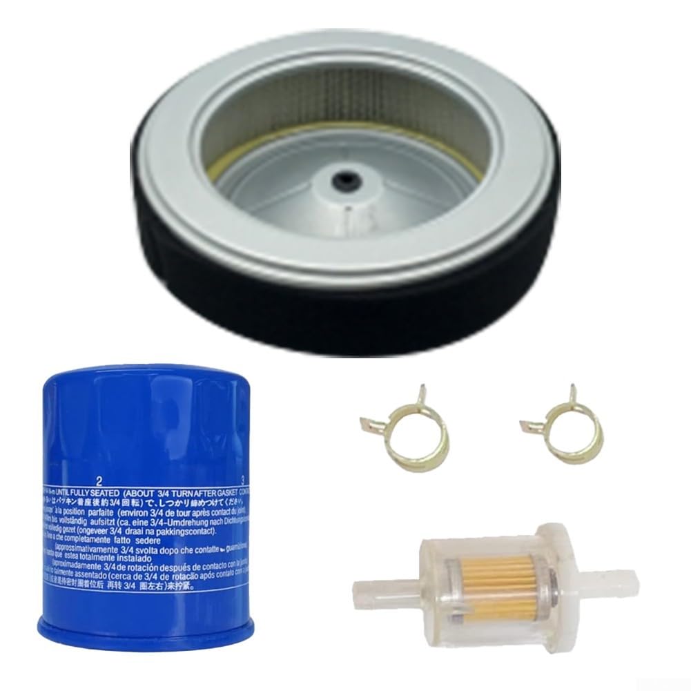 Advokingtap Luftfilter-Set für Hnoda für GX630R GX690 Generator Rasenmäher Ersatz 17210-Z6L-010 mit Öl-Kraftstofffilter-Clips Motorwartungsset von Advokingtap