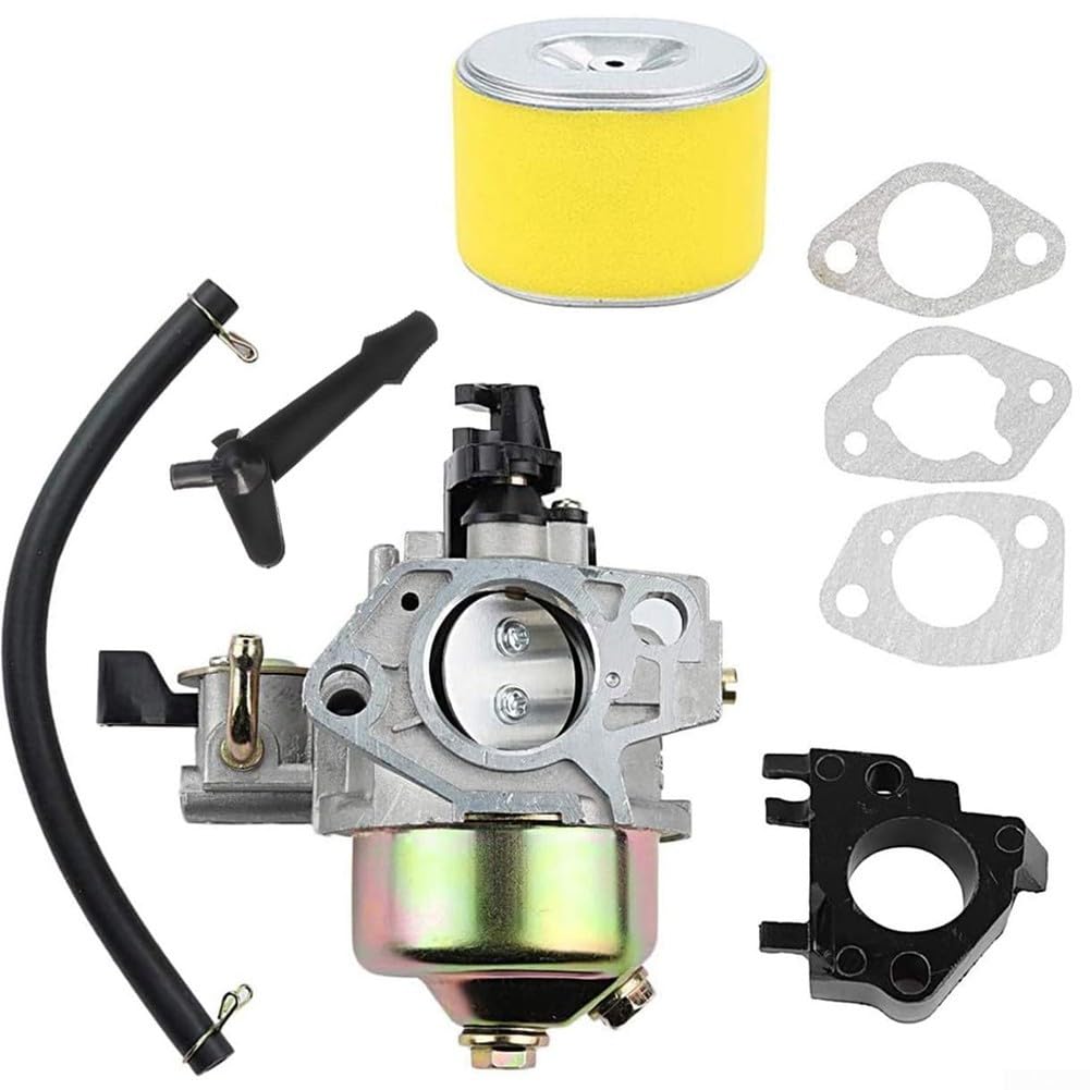 Advokingtap Vergaser-Kit 16100-ZH8-W61 für Honda GX160 GX140 GX200 Motorersatzteile mit Luftfilter-Kraftstoffleitungsdichtungen von Advokingtap