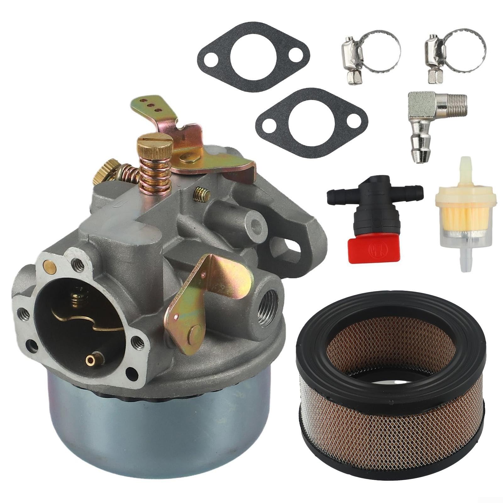 Advokingtap Vergaser-Kit mit Luftfilter für 8HP K90 K91 K181 K141 K160 K161 Motor 46 853 01-S 46 053 03-S Ersatzteile von Advokingtap