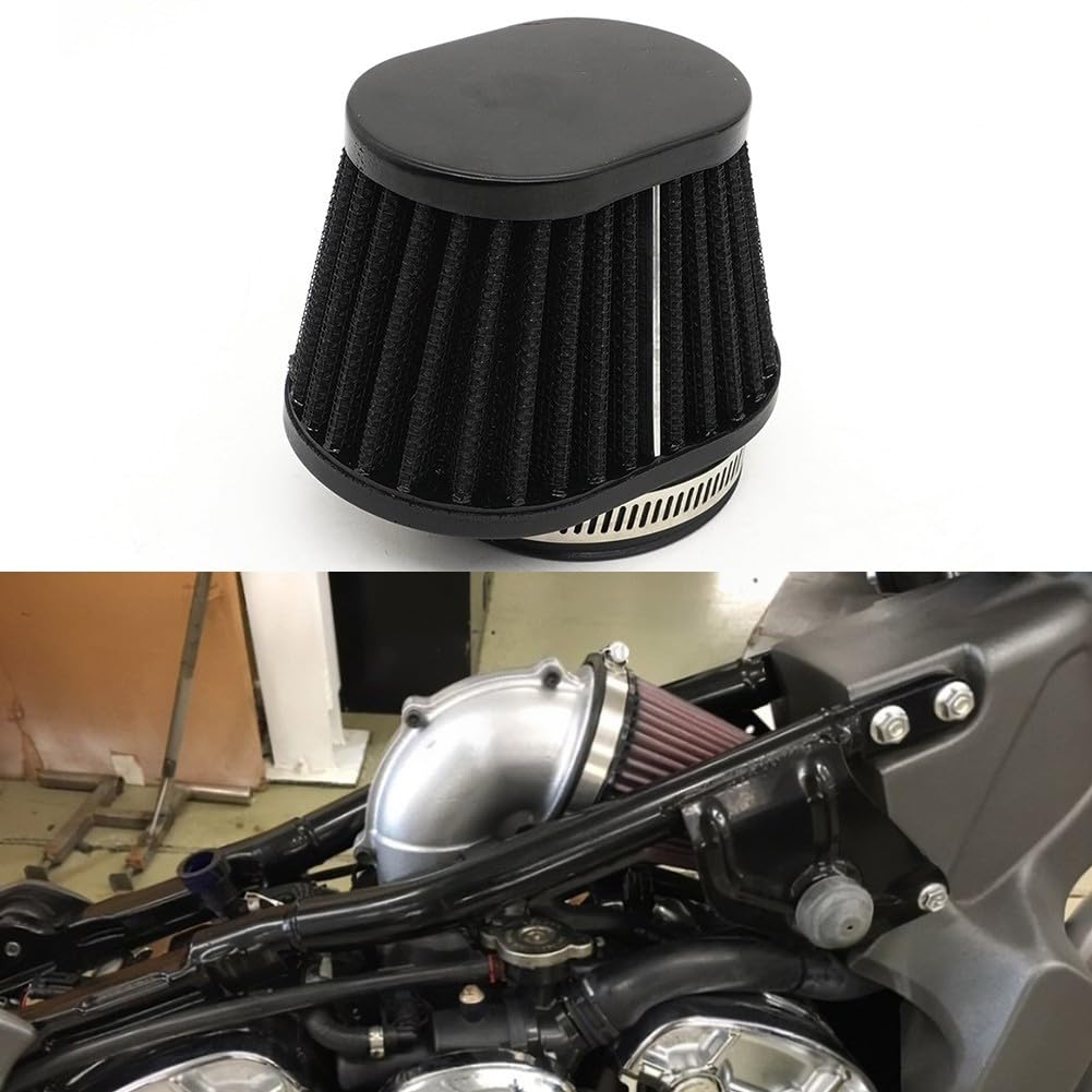 Hohe Filtrationseffizienz für Motorrad-Luftfilter, 55 mm, rund, konisch, Ersatz von Advokingtap