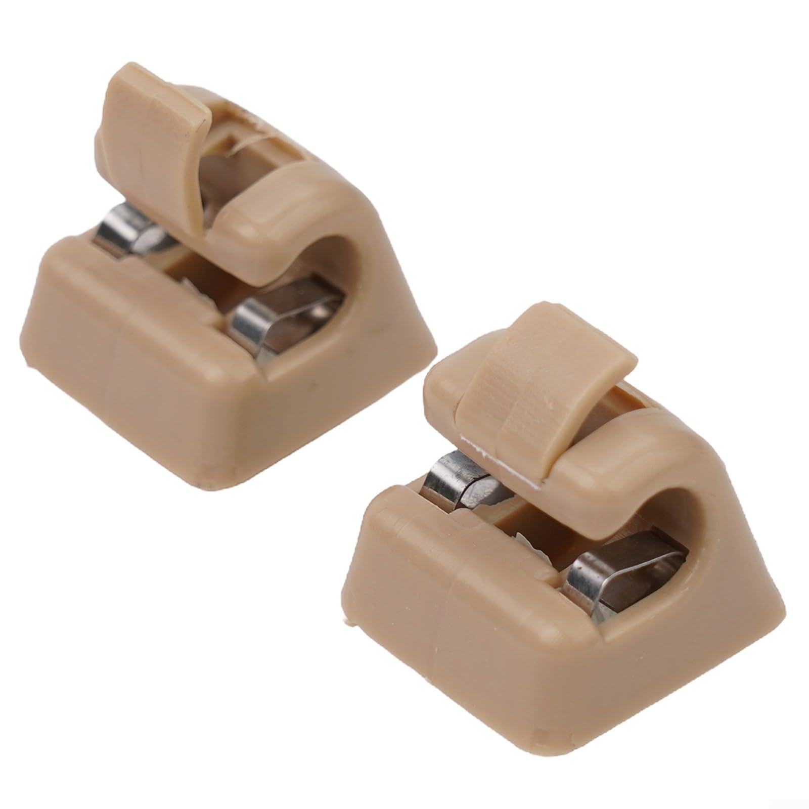 Sorgen Sie für Sicherheit und Komfort mit Sonnenblenden-Clips für Mercedes W201 W123 W124 W126 W140 (beige) von Advokingtap