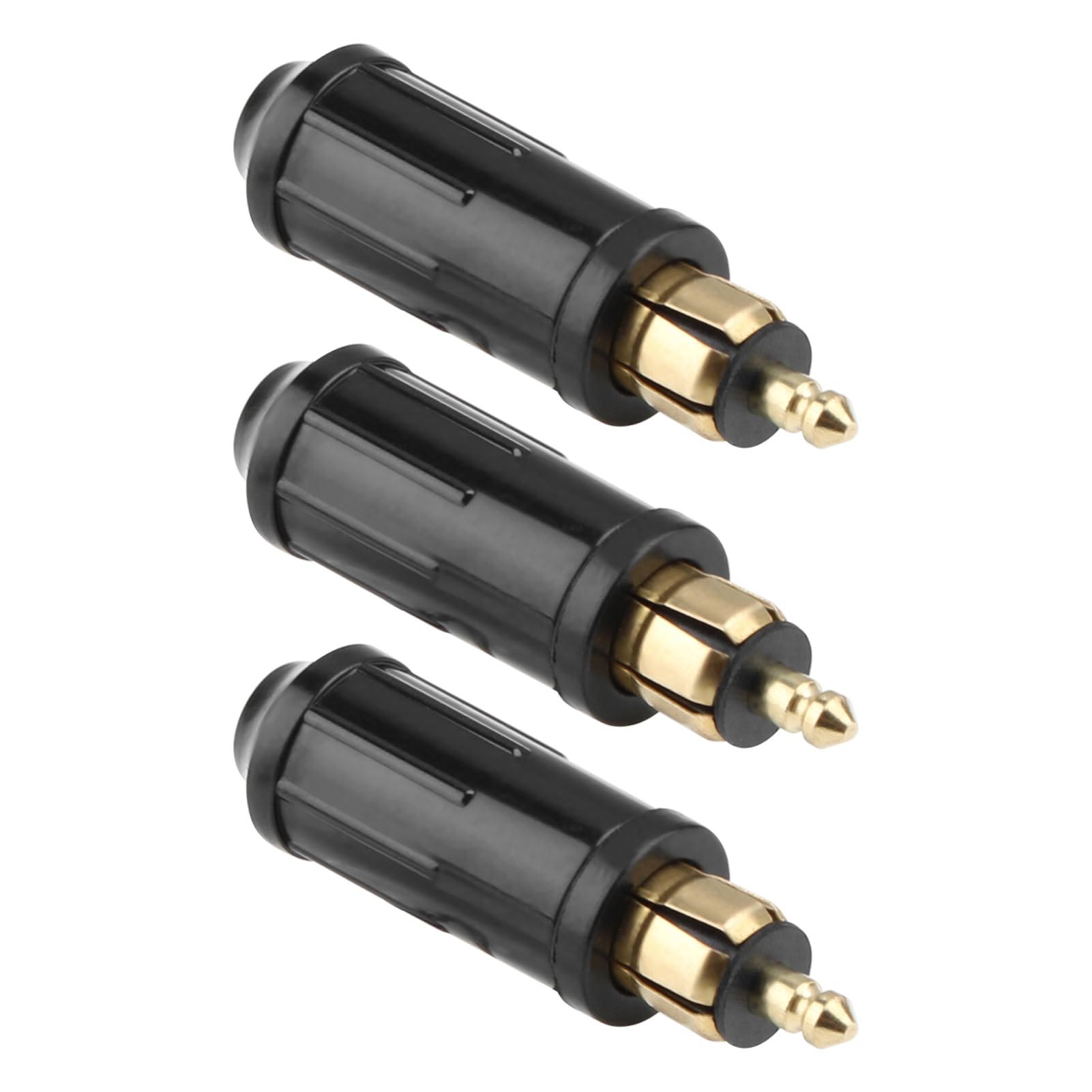 3 Stück Zigarettenanzünder-Stecker-Adapter für Hella 12 V Auto-Stromstecker-Adapter DIY DIN-Hella-Stecker Powerlet-Stecker europäischer Typ Zigarettenanzünder-Anschluss passend für Motorräder von Aeipou