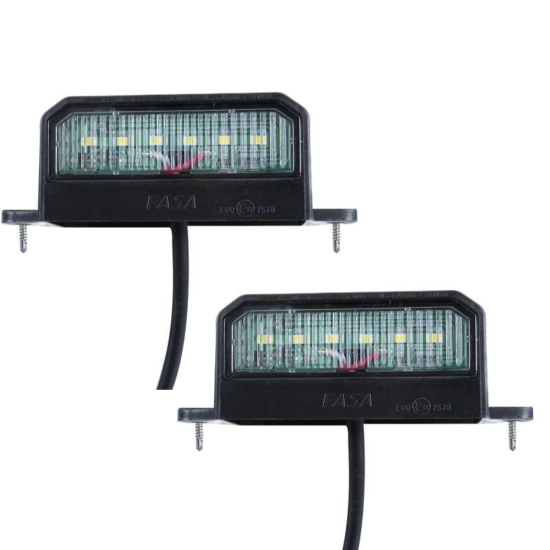 Aelmiyw 2PCS LED Kennzeichenbeleuchtung,LED Lizenz Kennzeichenleuchte, 12-24V Nummernschildbeleuchtung,Nummernschildleuchte für PKW, Anhänger, LKW, Wohnwagen,Boot,Auto von Aelmiyw