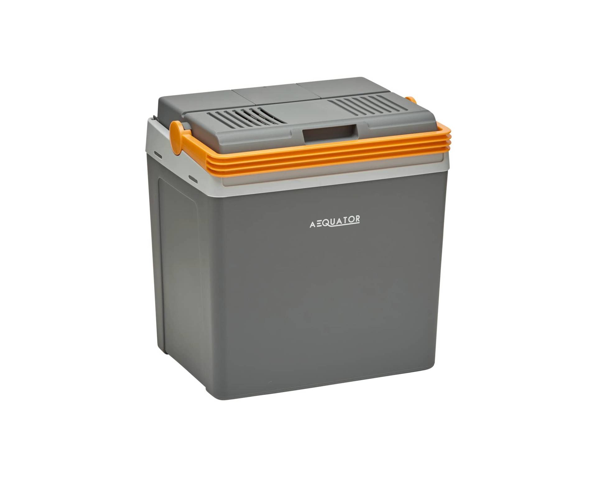 Aequator Tragbarer Kühlschrank, tragbare thermo-elektrische Kühlbox, 24 Liter, 12 V und 230 V für Auto, Thermoelektrische Kühlbox mit Kühl- und Warmhaltefunktion, für Auto, Boot und Camping, Steckdose von Aequator