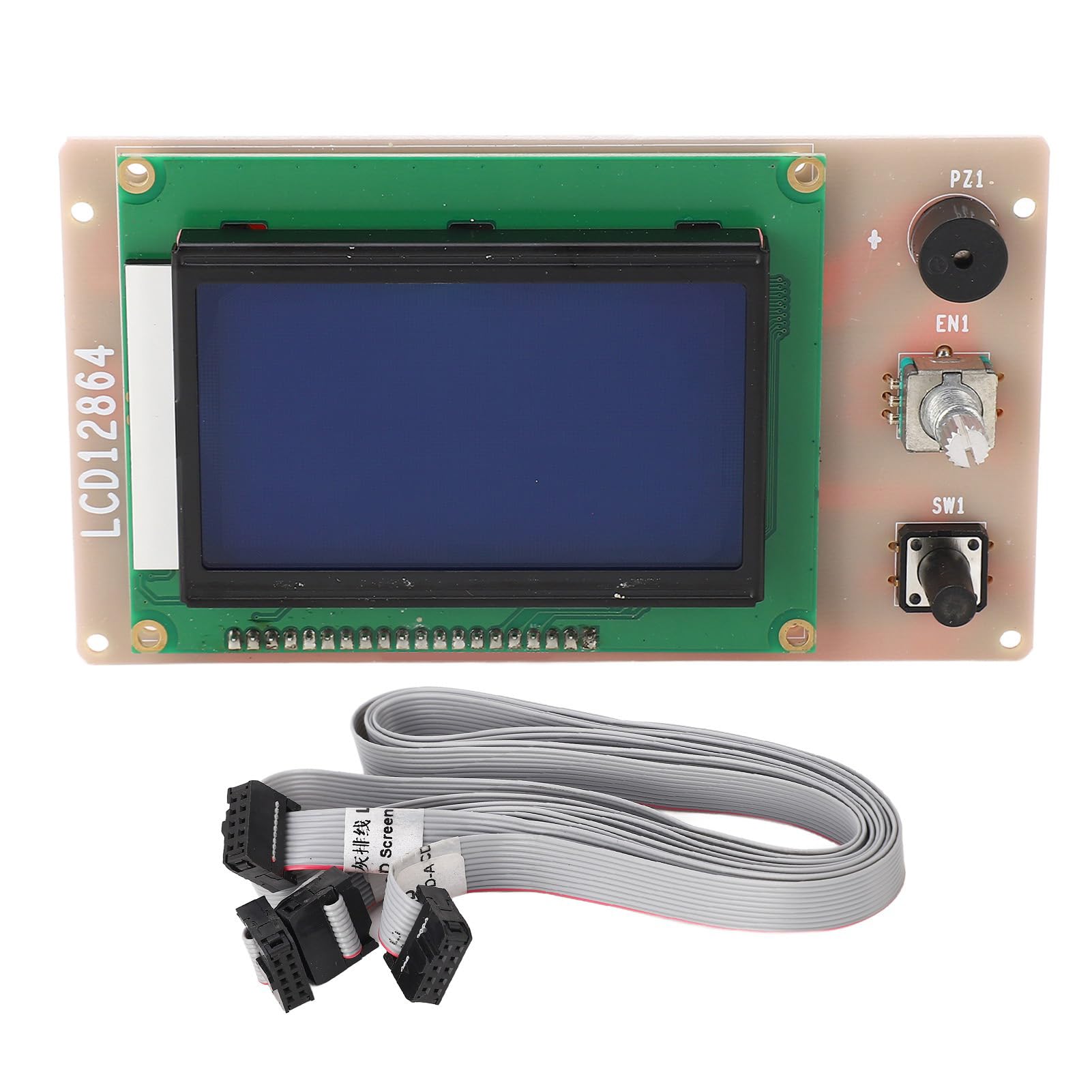 12864 LCD-Anzeigebildschirm, Ersatzteil Für 3D-Drucker-LCD-Anzeigebildschirm PCB LCD-Steuermodul 12864 LCD-Steuerplatine Mit Encoder Für Anet A6 A8 PLUS E12 E16 von Agatige