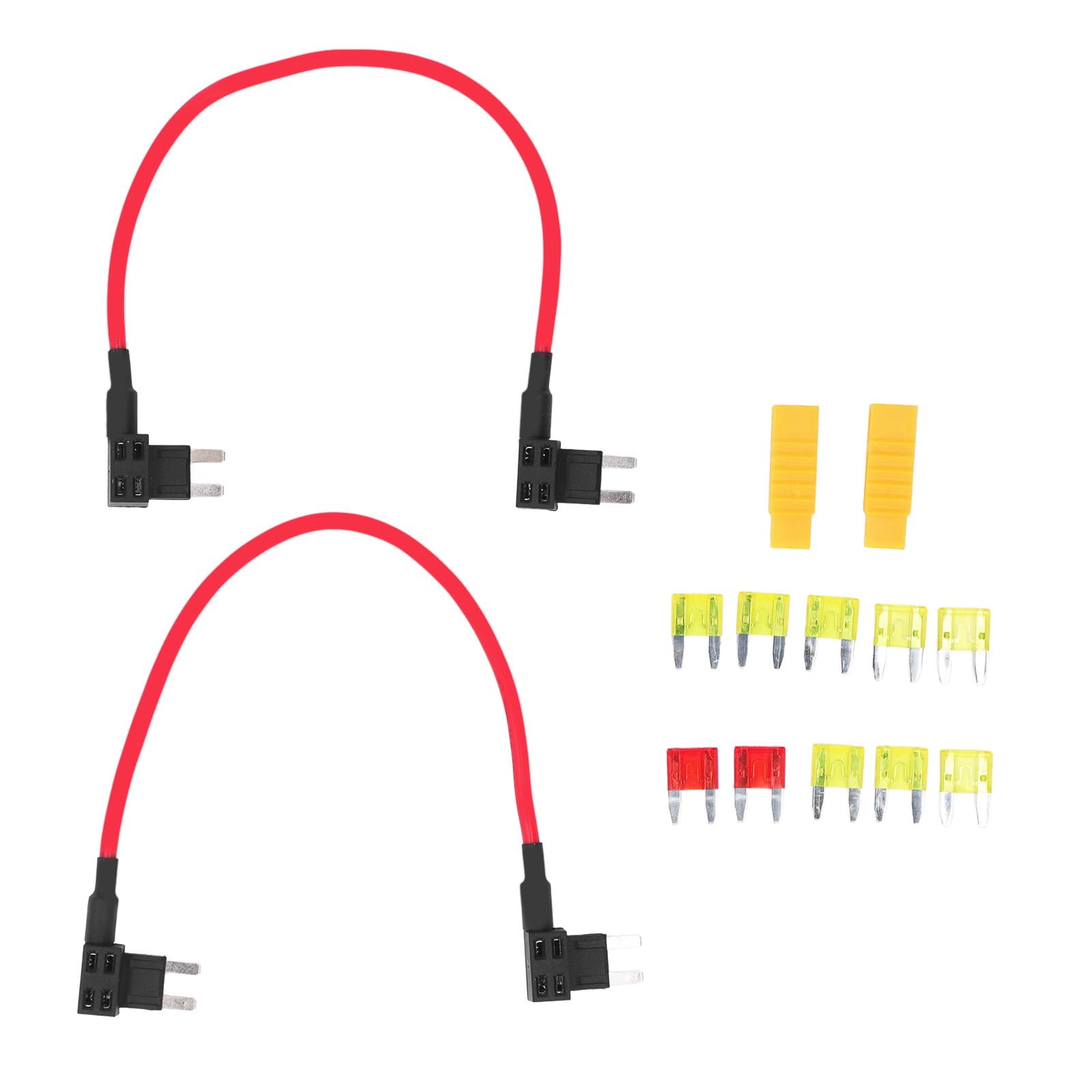 2 Set TIPM Bypass-Kabel, Sicherheitsdraht-Adapter, Reparatur, Kraftstoffpumpen-Relais, Bypass-Kabelhalter, 14 AWG, 20 A, Reparatur, Kraftstoffpumpen-Relais, Zubehör, Ersatz für von Agatige