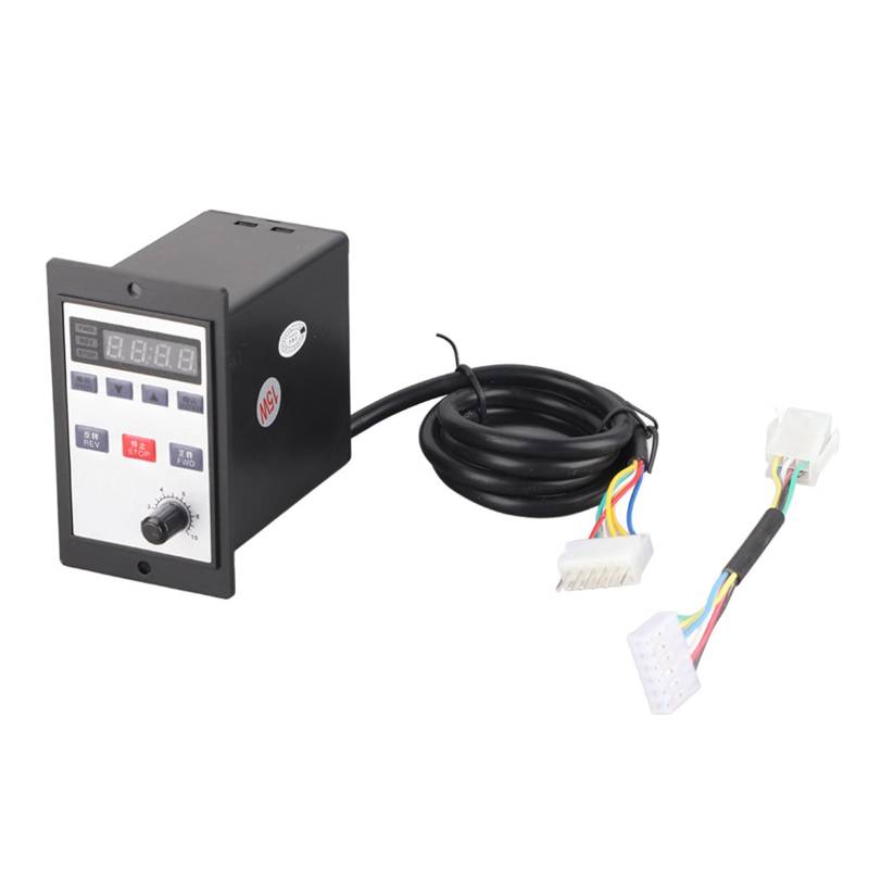 Motor Speed ​​Controller, AC 220.0 V 6 bis 200W Digital Speed ​​Controller -Einheit für Elektromotor mit Überlastschutzschalter (15W Schnittstelle (Doppelzeile A -Typ)) von Agatige