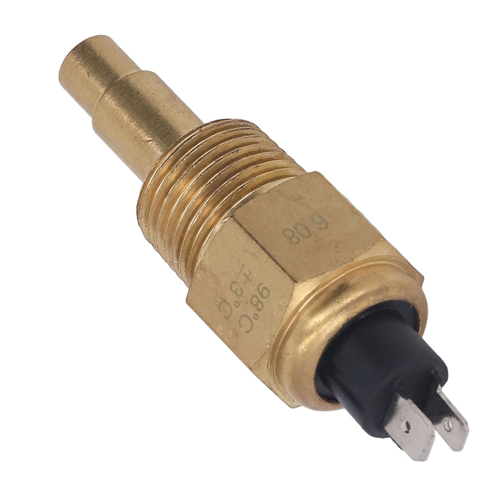 Wassertemperatursensor, Öl-Wasser-Temperatursensor, Motorkühlmittel-Temperaturwandler aus Aluminiumlegierung, 1/2NPT-Gewinde, 6-24 V, 0-120 ℃ (NPT1/2) von Agatige