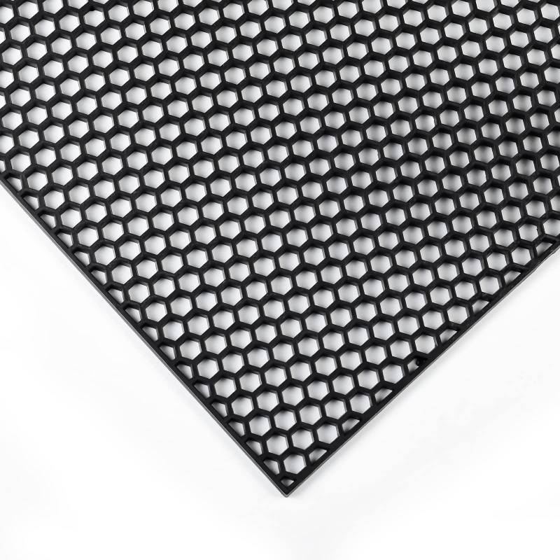 AggAuto 119,38x40,64cm Schwarz ABS-Kunststoff Universal Auto Grill Mesh, Automotive Kühlergrill einfügen Stoßstange Wabe Loch Gitter von AggAuto