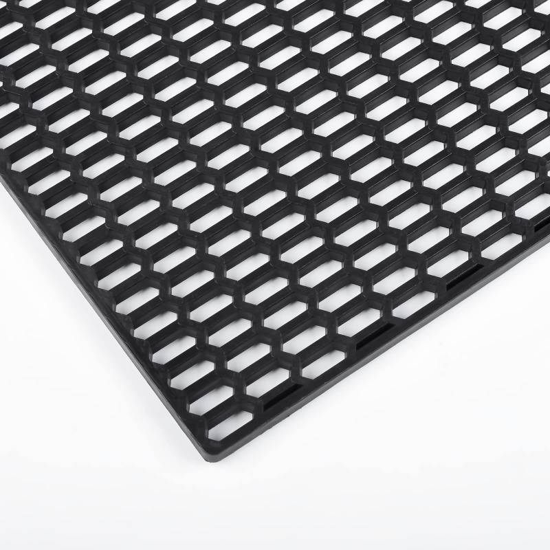 AggAuto 119,38x40,64cm Schwarz ABS-Kunststoff Universal Auto Grill Mesh, Automotive Kühlergrill einfügen Stoßstange Wabenloch 7x15mm Hex Grids von AggAuto