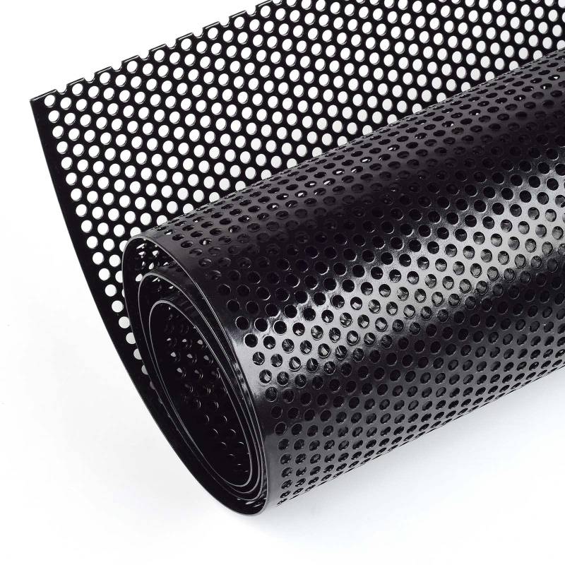 AggAuto universal Kreis Renngitter, 100x33cm Streckgitter, Aluminiumlegierung Car Grill Mesh, automotive Kühlergrill, Lochgröße 4x2mm von AggAuto