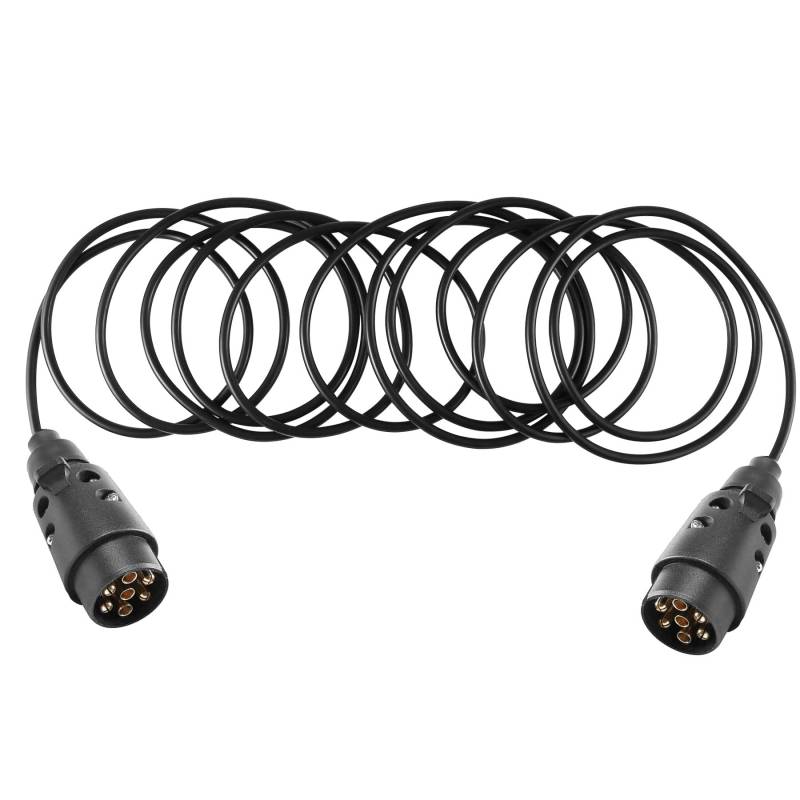 AGRISHOP Kabel Anhänger 7-Polig 12v 6m,Anhänger Verlängerungskabel 7Poligeskabel, Landwirtschaftliches 7pol Kabel mit 2 Stecker,Lichtleiste Anhänger 7-Polig,Anhänger Kabelleitung 7 auf 7 von AGRISHOP