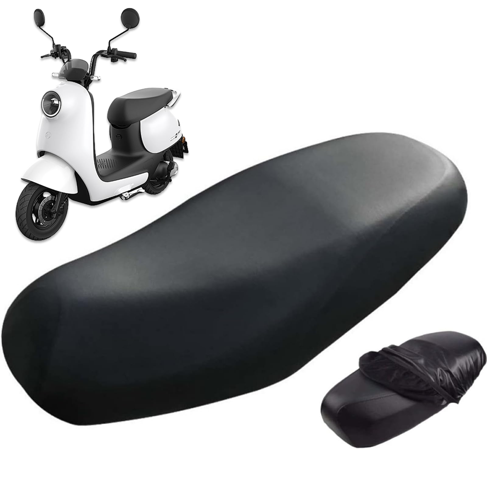 Motorrad Sitzbank Kissen Motorrad Sitzbezug Wasserdicht Motorroller Universal Zubehör Universal Motorrad Sonnenschutz Sitzbezug Geeignet für die Meisten Arten Von Motorrädern und Rollern von AhLmA