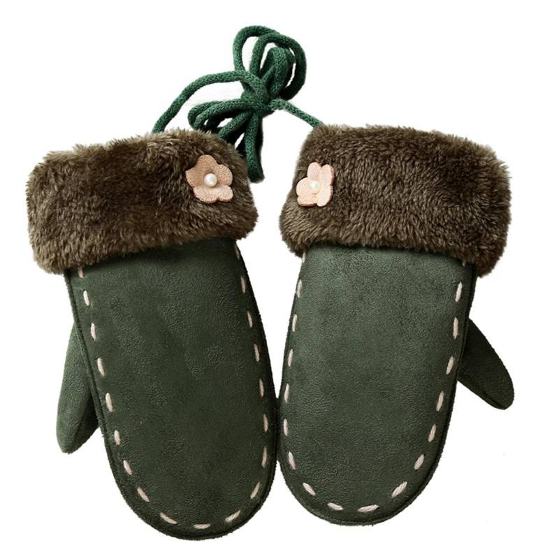 Ahagogo Unisex Kinder Fäustlinge mit Daumen Mädchen Fäustel Handschuh Baby Fäustlinge Winter Gefütterte Regen Fäustlinge Outdoor Schnee Handschuhe für Kleinkinder von Ahagogo