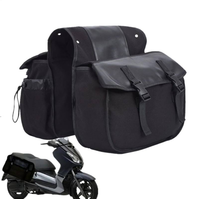 Ahuuen Motorrad-Satteltaschen, Motorrad-Werkzeugtasche,Schnellverschluss-Gepäcktasche - wasserdichte Hartsatteltaschen, Wasserabweisende Motorrad-Hecktasche, multifunktional für Sport-Motorradträger von Ahuuen