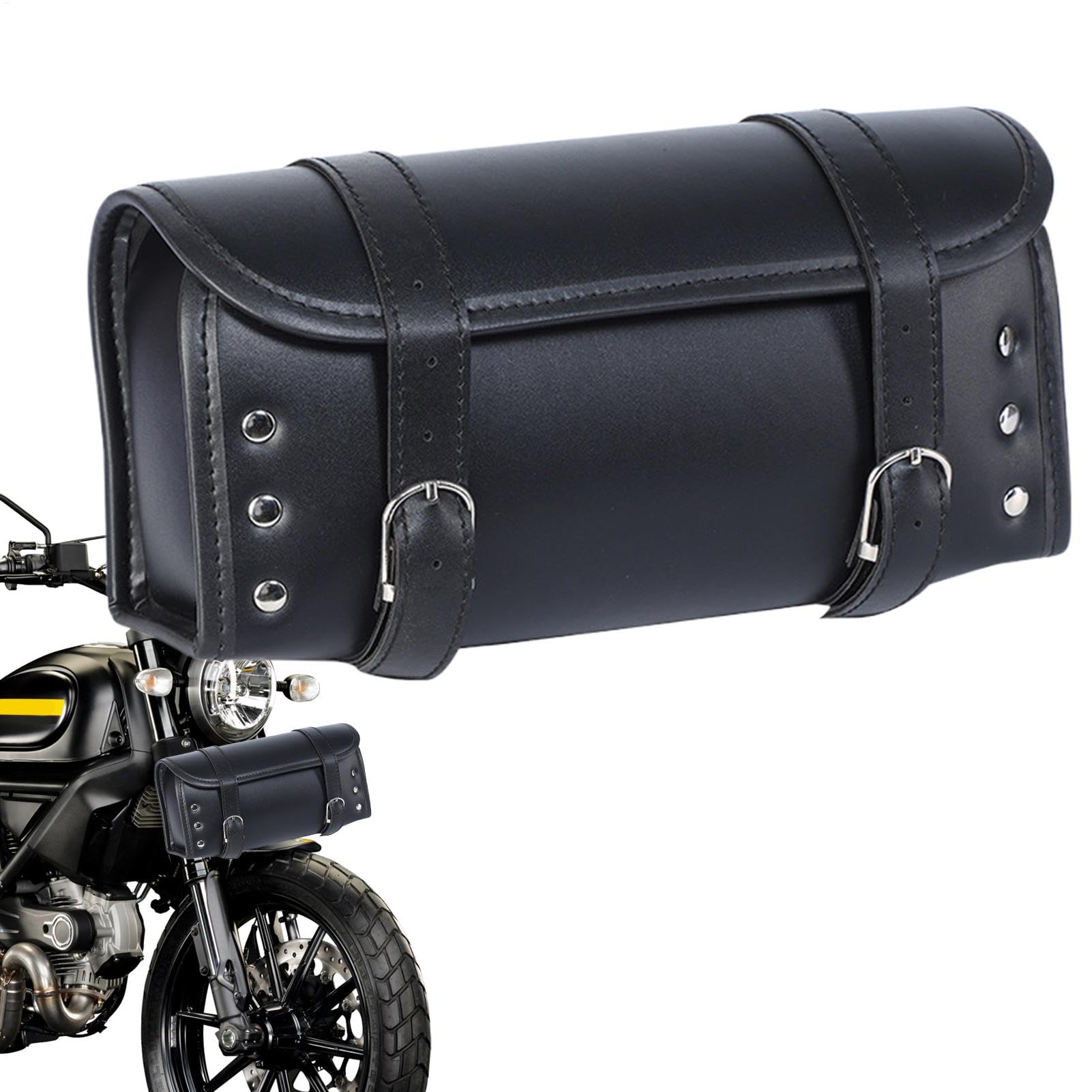 Aibyks Motorrad-Seitentasche, Satteltaschen Motorräder - wasserdichte Rennrad-Tasche, Motorrad-Satteltasche,Bikes Fork Bag Praktische Motorrad-Lenkertasche für Motorräder von Aibyks