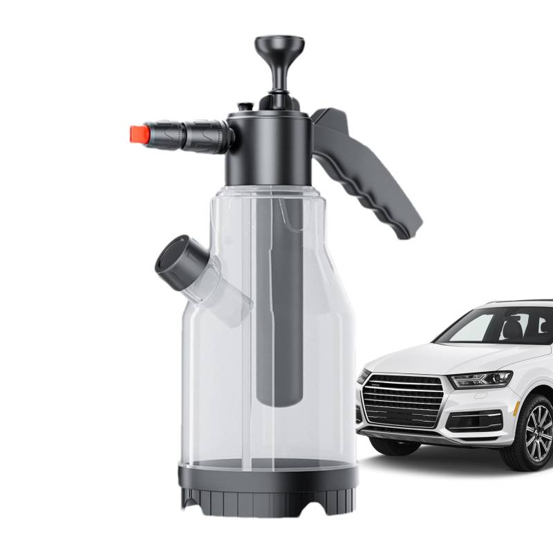 Auto-Schaumsprüher – 2 L Handpumpen-Schaumsprüher Für Die Autowäsche | Wiederverwendbare Autowasch-Sprühflasche Mit Zwei Düsenoptionen, Perfekt Für Die Haus-, Auto- Und Fahrradwäsche von Aibyks